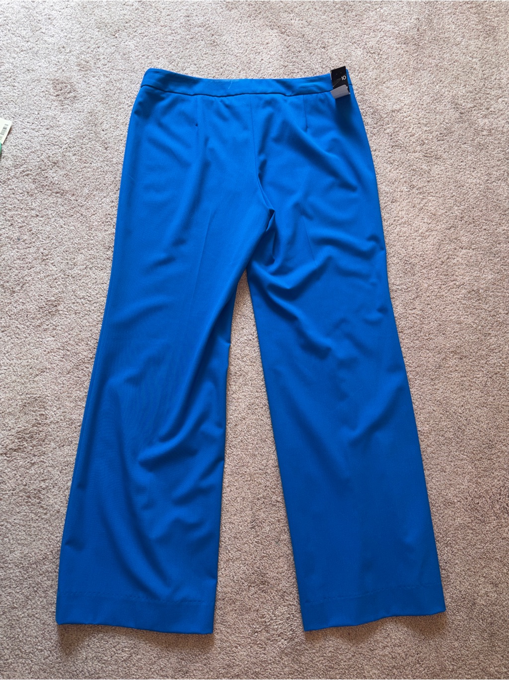 Nwt Jones New York Bright Royal Blue Wide Leg Stretch Dress Pants 10 — image 4 of 8